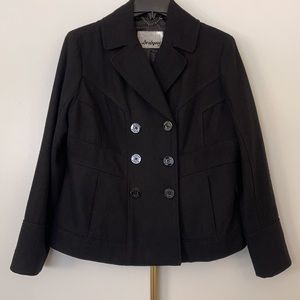 GUESS black wool blend peacoat size xl. Perfect condition.
